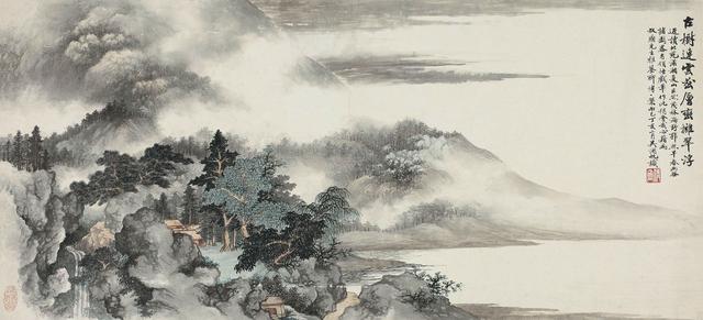 吴湖帆生前死后，令人唏嘘不已，高清山川作品欣赏