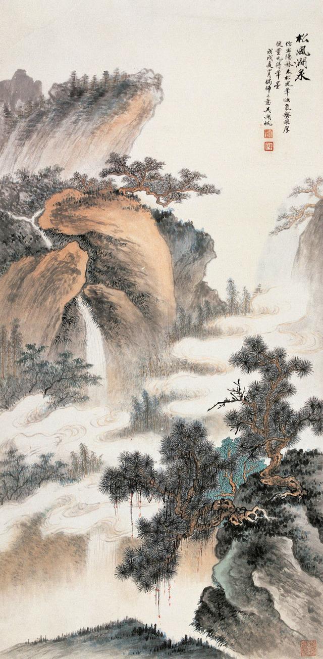 吴湖帆生前死后，令人唏嘘不已，高清山川作品欣赏