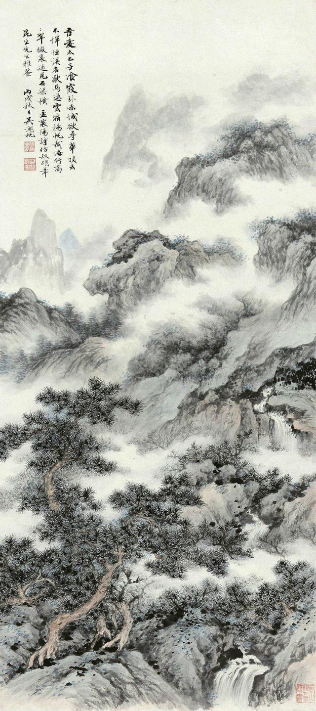 吴湖帆生前死后，令人唏嘘不已，高清山川作品欣赏