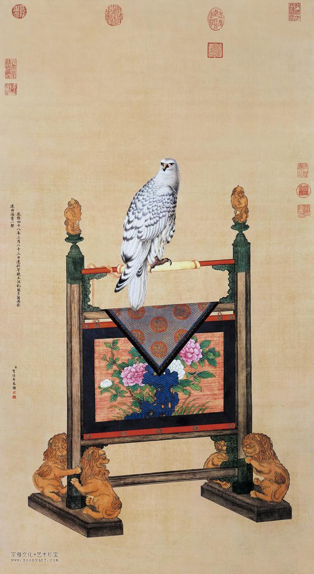 逐日读一画 | 清 贺清泰 《白海青》