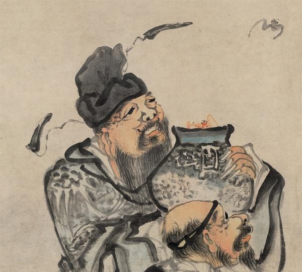 逐日读一画 | 清 黄慎 《来蝠图》