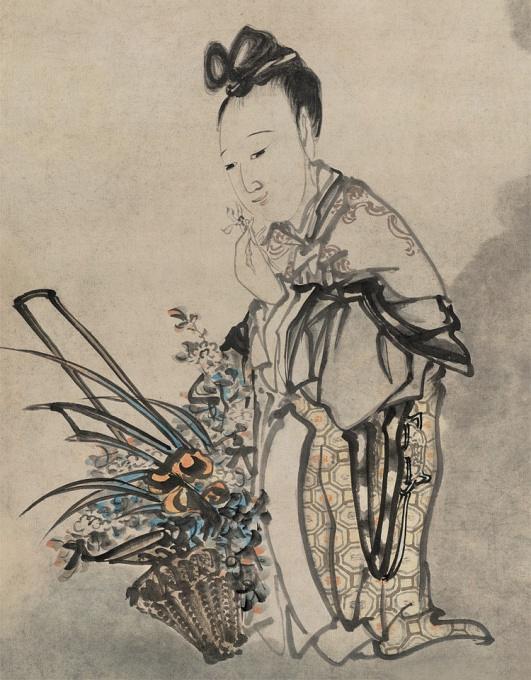 逐日读一画 | 清 黄慎 《来蝠图》