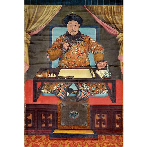 每日读一画｜清 郎世宁 清帝王图