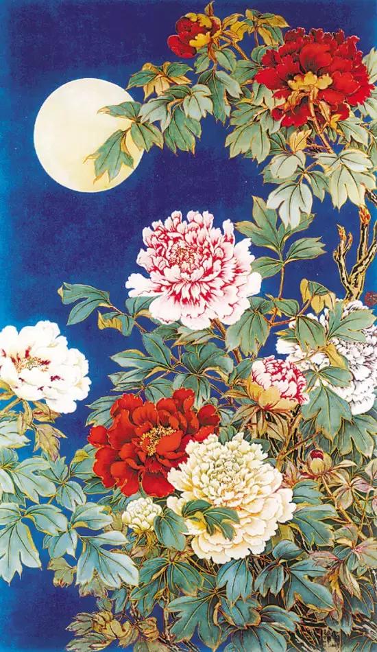 花鸟圣手陆抑非的牡丹图