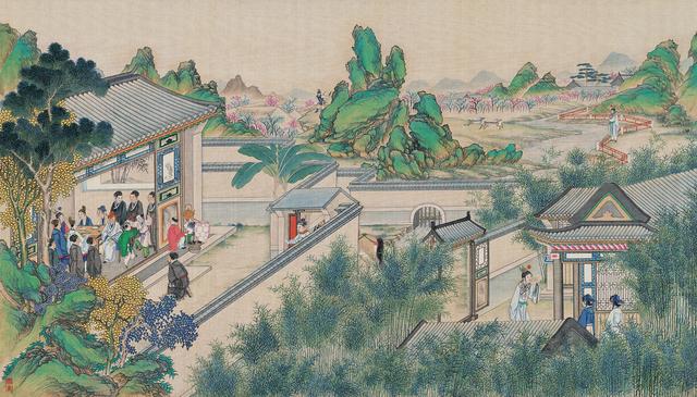 红楼瑰宝画作《清孙温绘全本红楼梦图》精细浓丽 生动感人（一）
