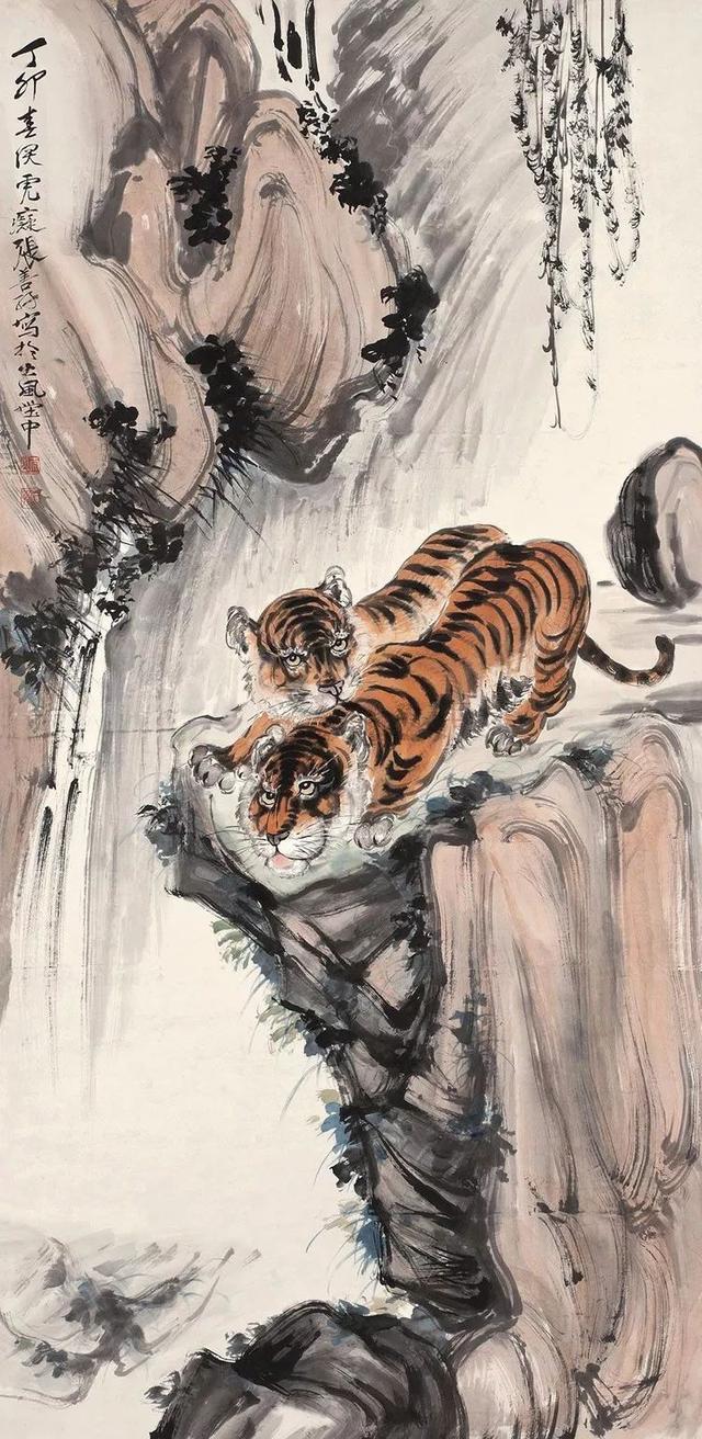 张善孖｜他是张大千二哥，更是民国画虎大师（140幅）
