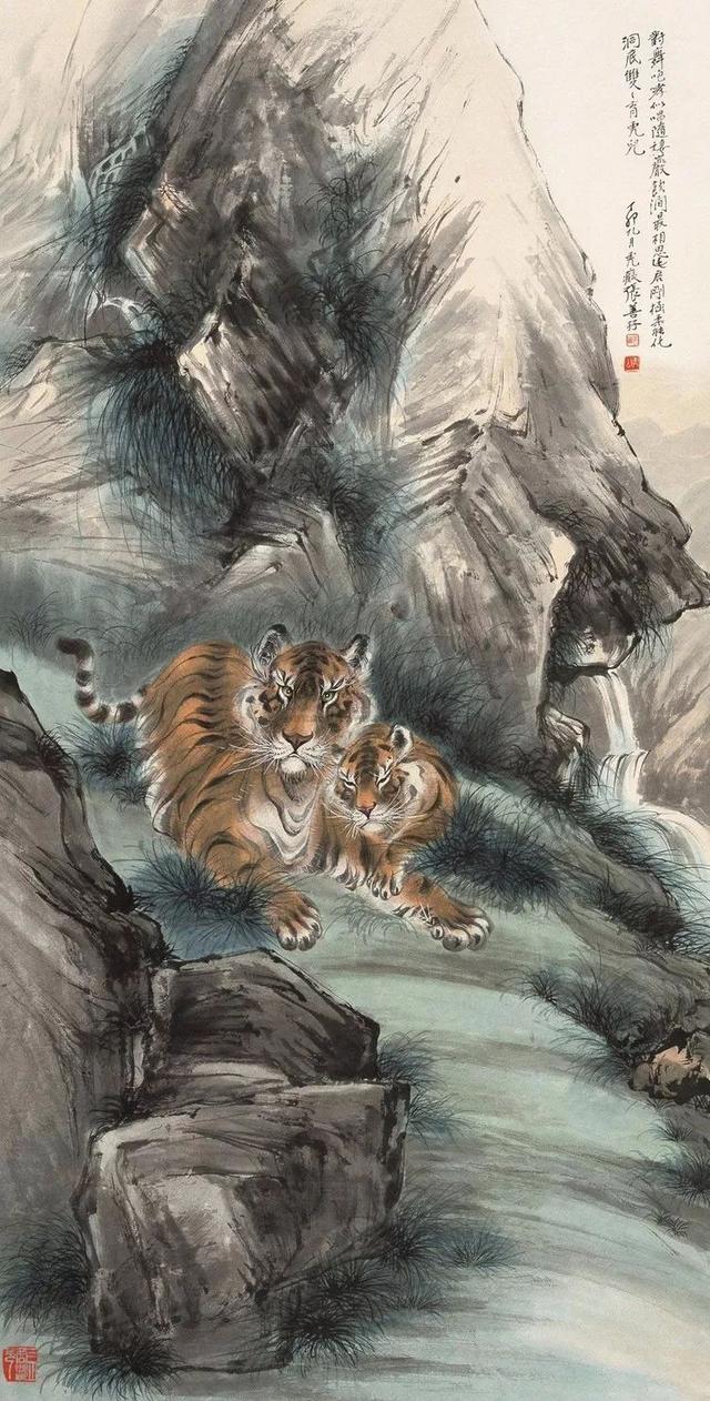 张善孖｜他是张大千二哥，更是民国画虎大师（140幅）