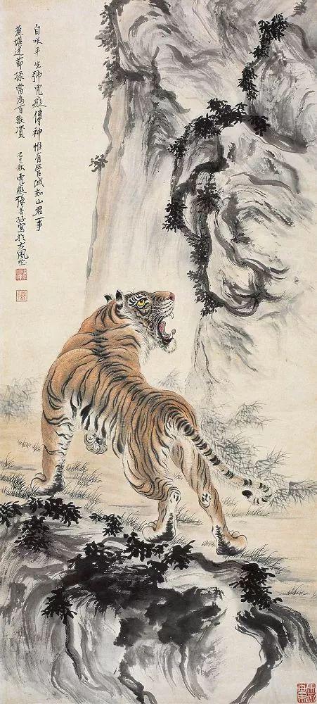 张善孖｜他是张大千二哥，更是民国画虎大师（140幅）