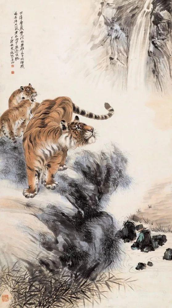 张善孖｜他是张大千二哥，更是民国画虎大师（140幅）