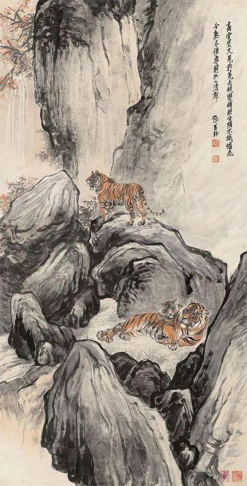 张善孖｜他是张大千二哥，更是民国画虎大师（140幅）