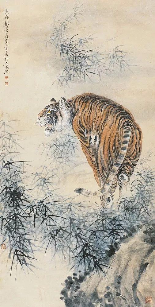 张善孖｜他是张大千二哥，更是民国画虎大师（140幅）