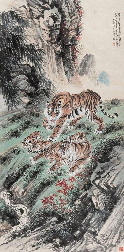 张善孖｜他是张大千二哥，更是民国画虎大师（140幅）