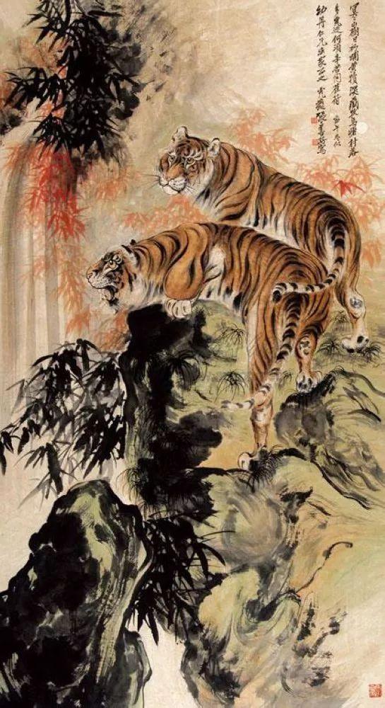 张善孖｜他是张大千二哥，更是民国画虎大师（140幅）
