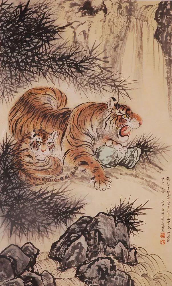 张善孖｜他是张大千二哥，更是民国画虎大师（140幅）