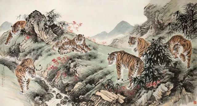 张善孖｜他是张大千二哥，更是民国画虎大师（140幅）