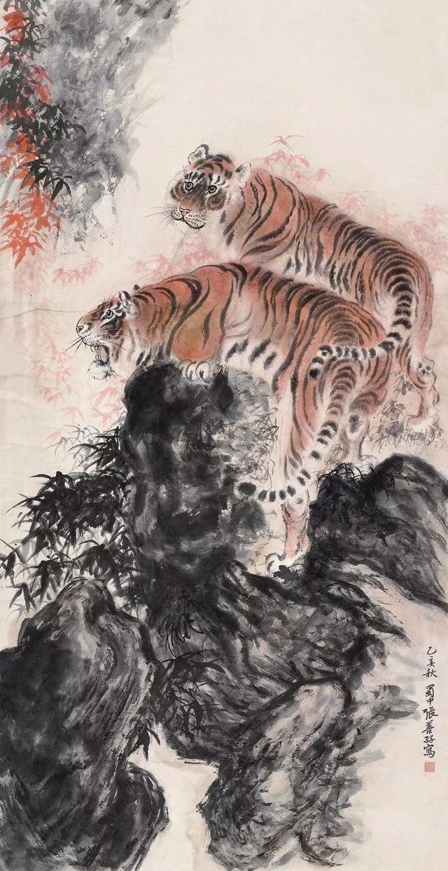张善孖｜他是张大千二哥，更是民国画虎大师（140幅）