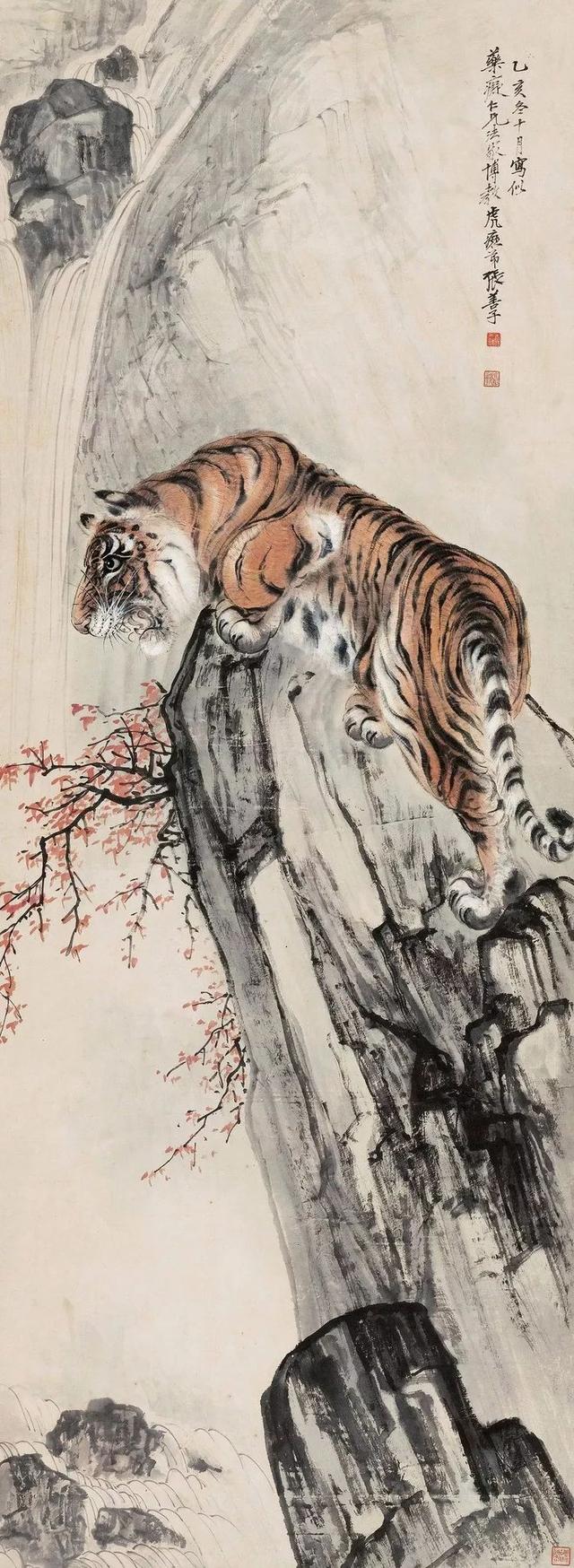 张善孖｜他是张大千二哥，更是民国画虎大师（140幅）