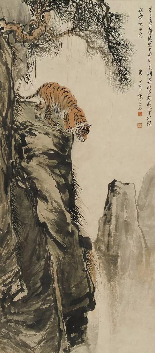 张善孖｜他是张大千二哥，更是民国画虎大师（140幅）