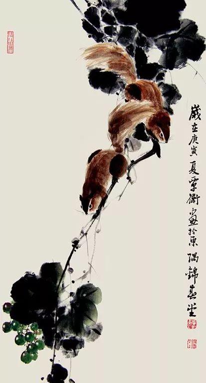 简约生动｜覃卫水墨花鸟与草虫画赏析（90幅）