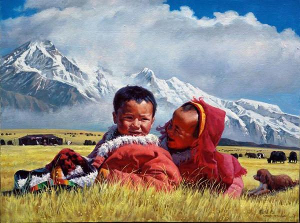 程继光十七幅人物油画作品欣赏