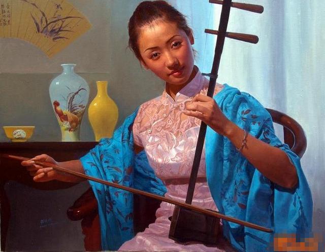 程继光十七幅人物油画作品欣赏