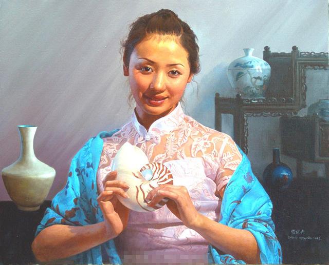 程继光十七幅人物油画作品欣赏
