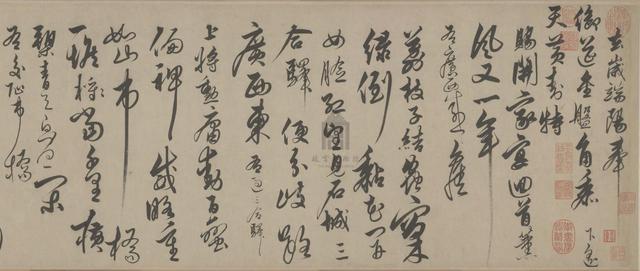 行云流水、蛟龙入海——明代大才子解缙《草书自书诗卷》赏析
