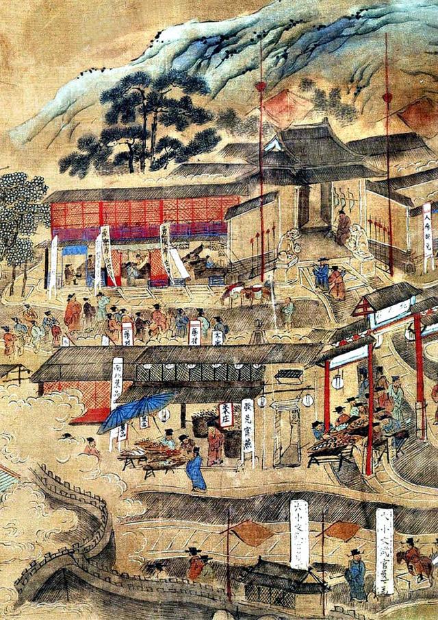 明｜仇英生动描绘明永乐年间南京秦淮河盛况《南都繁会景物图卷》