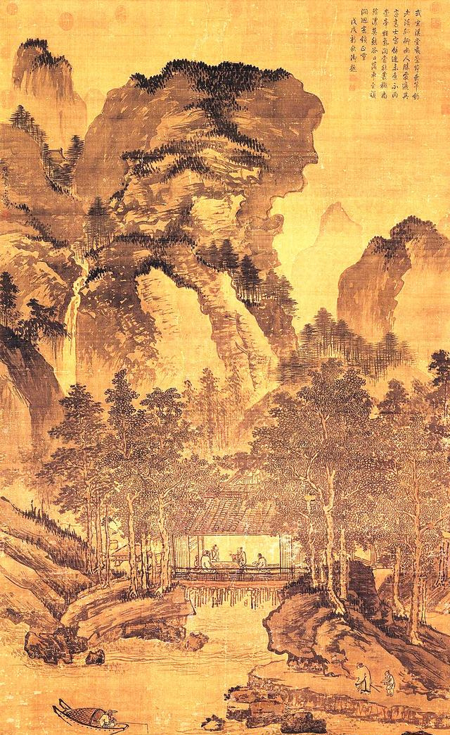 宣德年间曾供职宫廷，画坛上被奉为“浙派创始人”——戴进