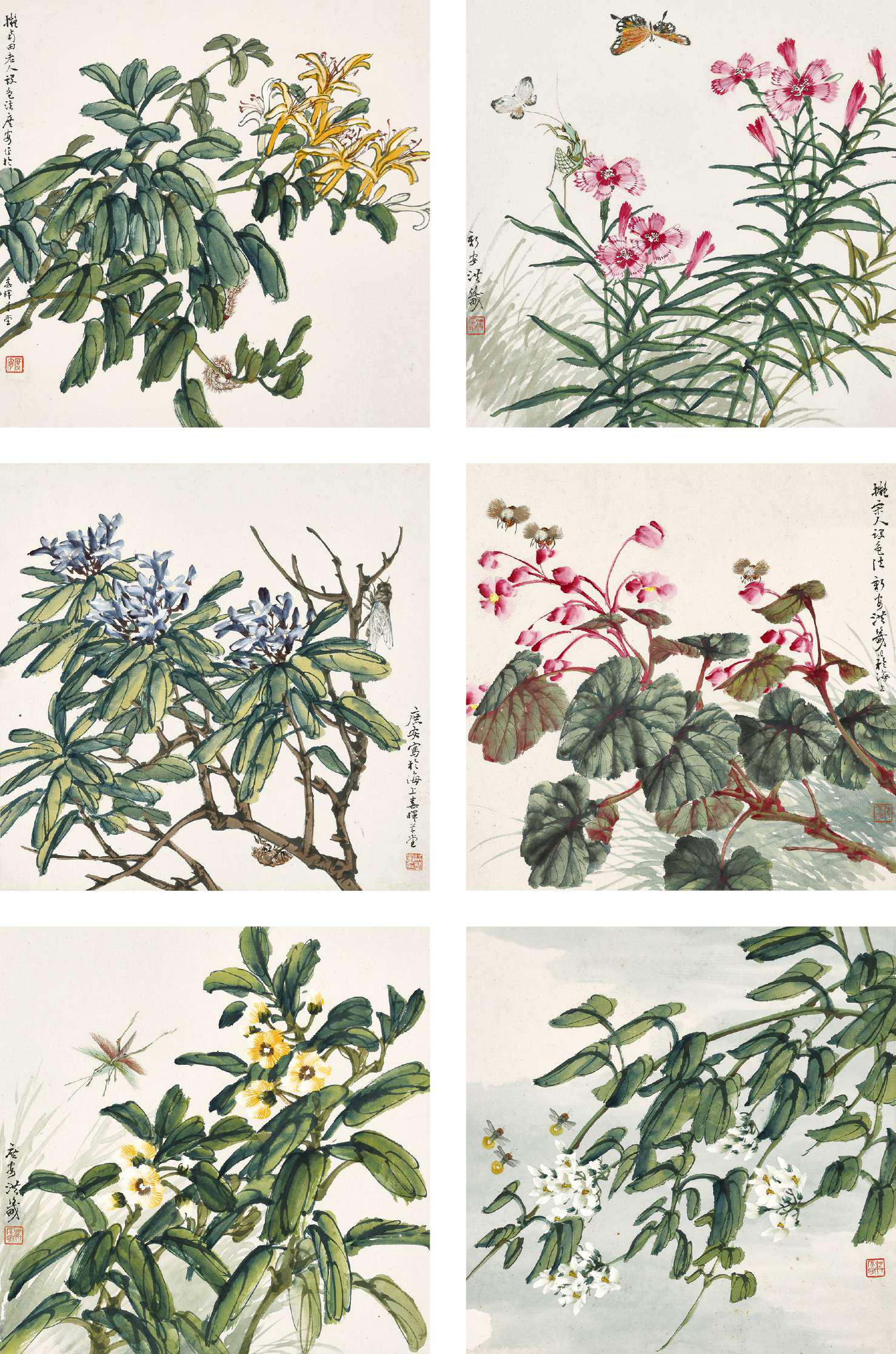 洪庶安 芳园奇趣册  