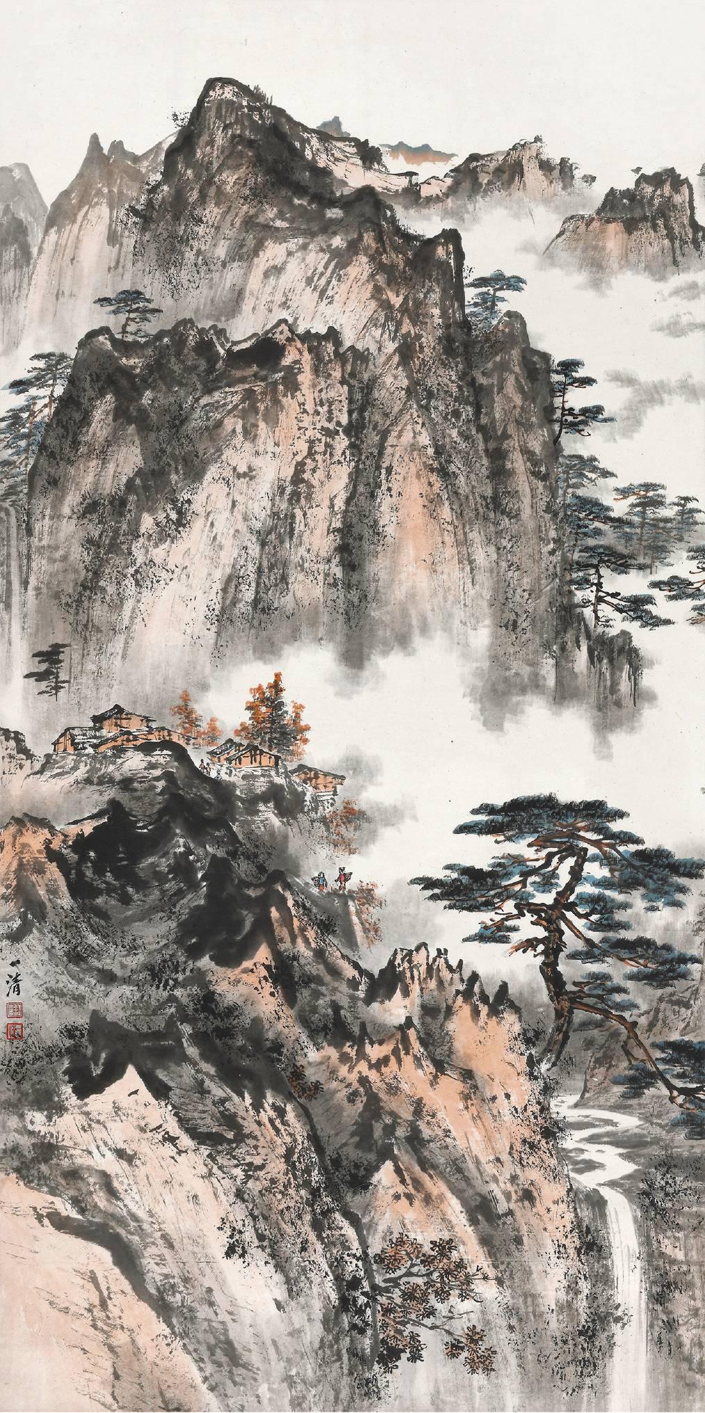 陶一清 登高望岳  