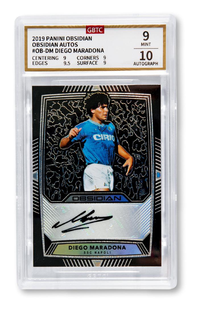 2019年PANINI马拉多纳贴纸签名卡（GBTC 9/10）