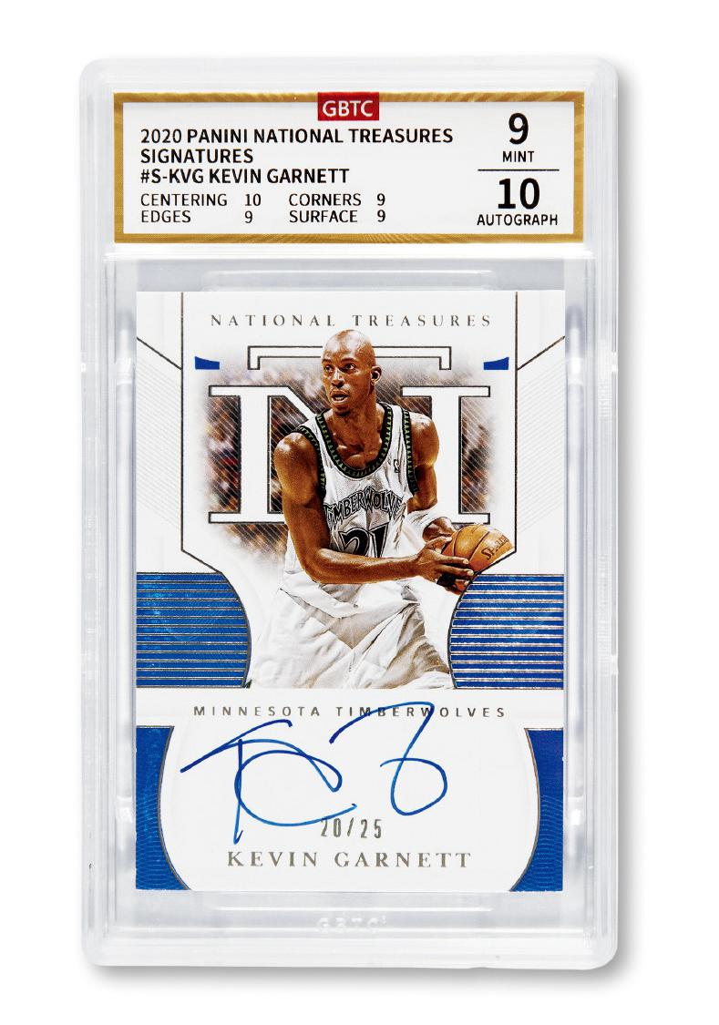 2020年PANINI加内特签名卡（GBTC 9/10）