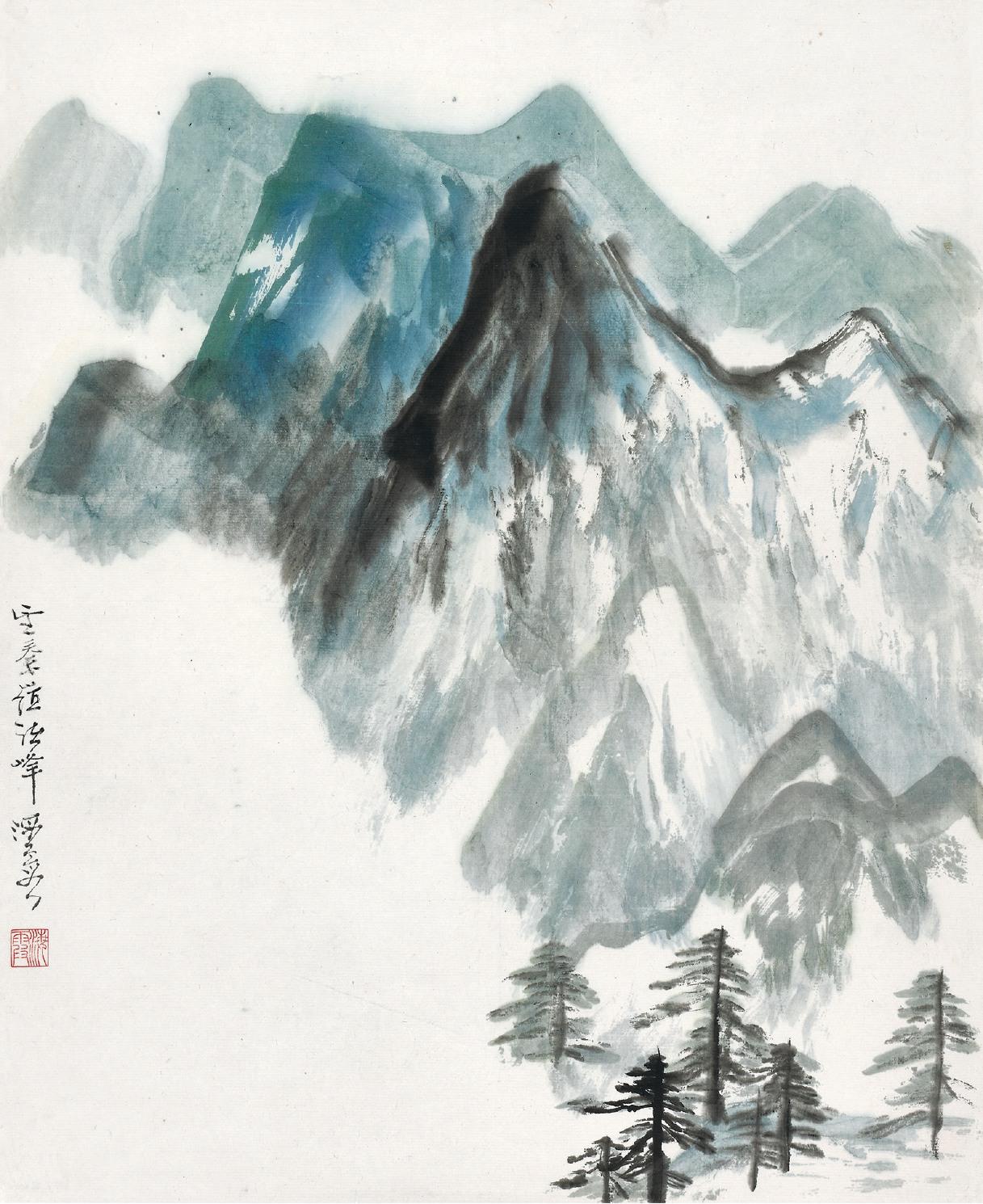 何海霞 望秦岭诸峰  