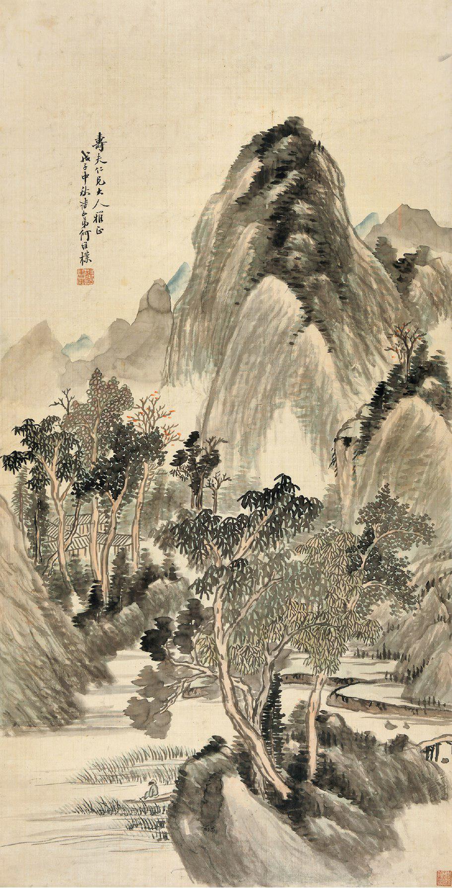 何维朴 扁舟赏秋  